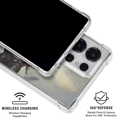 Death Dealer on Horseback by Frazetta Galaxy S25 Ultra Clear Case